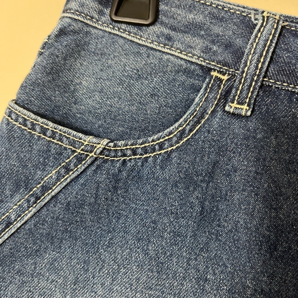 Hollister Ultra High Rise Distressed Denim Mini Skirt 9‎ Western Festival Y2K - Picture 4 of 6